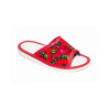 Góralskie dziecięce pantofle domowe, pantofle dla dzieci czerwone