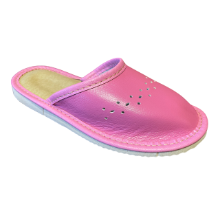 Kapcie z drobnymi kwiatuszkami, klapki domowe dziecięce