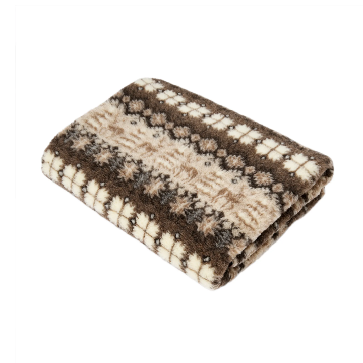 Koc wełniany ciemny, ciepły koc góralski prosto z Podhala