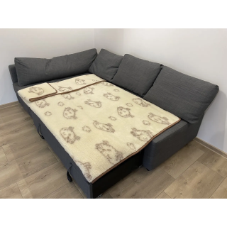 Ciepły koc w owieczki, koc podhalański z Zakopanego w owce