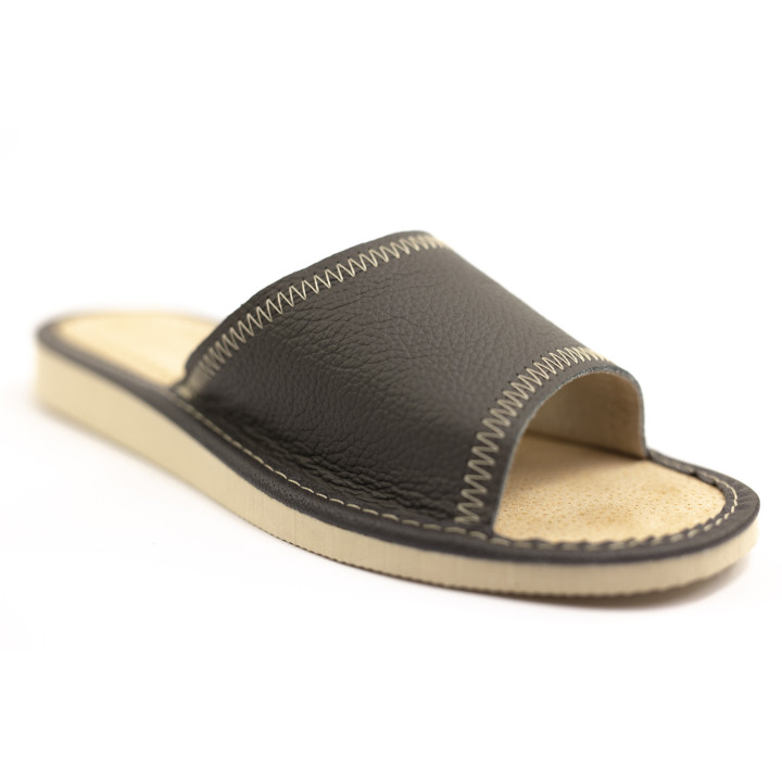 100% skórzane pantofle damskie, PRODUKT PREMIUM, wysokogatunkowa skóra