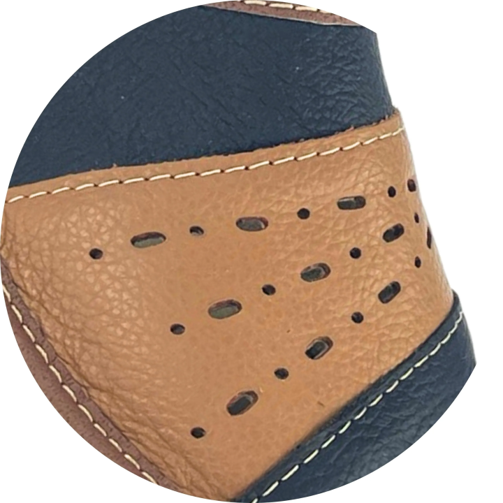 Kryte Damskie Skórzane Pantofle Domowe, brązowe pantofle laczki damskie