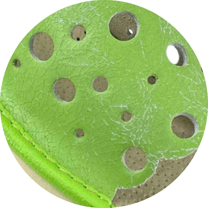 EDYCJA LIMITOWANA - Pantofle damskie skórzane w kolorze jasnej zieleni