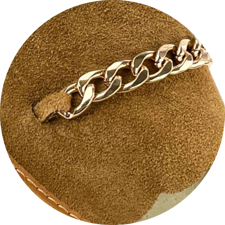 Brązowe pantofle damskie ze skóry naturalnej