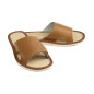 100% skórzane pantofle domowe damskie, produkt premium, profilowane laczki damskie - numer 052