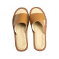 100% skórzane pantofle domowe damskie, produkt premium, profilowane laczki damskie - numer 052