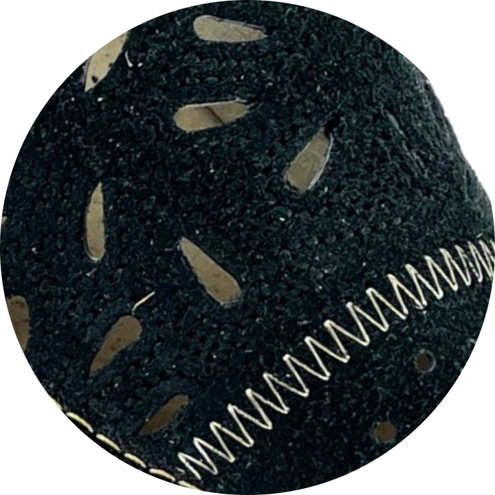 Czarne ciapetki domowe skórzane, kapcie damskie skórkowe