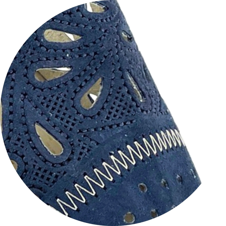 Granatowe laczki domowe damskie, pantofle damskie do domu, wygodne papcie damskie