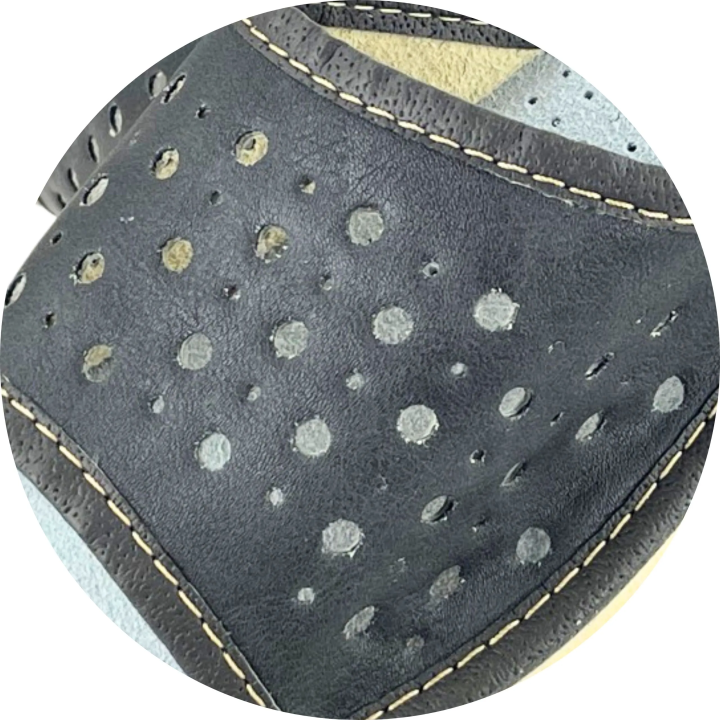 Szare pantofle damskie skórzane, laczki domowe damskie