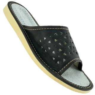 Szare kapcie domowe damskie Laczki pantofle kobiece domowe