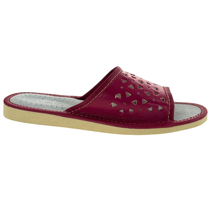 Pantofle damskie skórkowe Wygodne laczki domowe góralskie