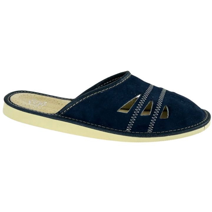 Pantofle Kapcie męskie skórkowe Tanie pantofle męskie ze skóry