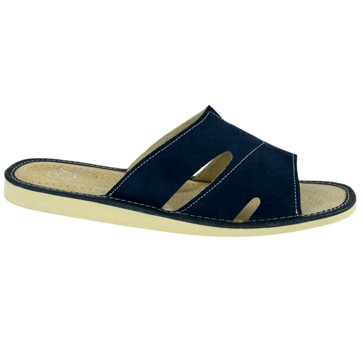 Męskie ciapki domowe skórzane Lekkie Pantofle męskie