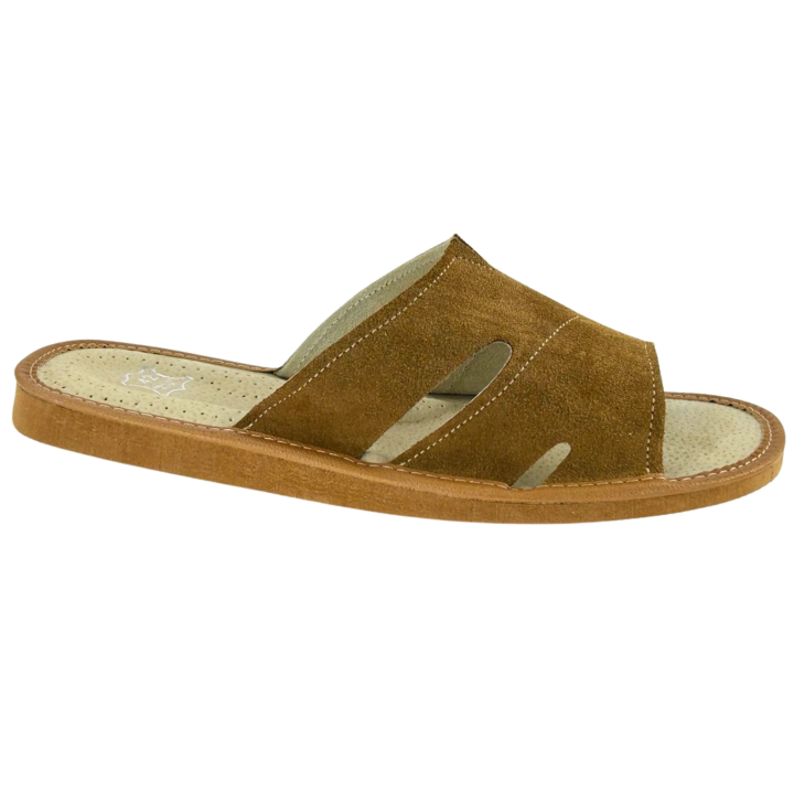 Pantofle męskie ciapy skórzane dla Panów