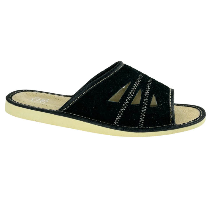 Laczki męskie zamszowe Otwarte Palce Kapcie Męskie