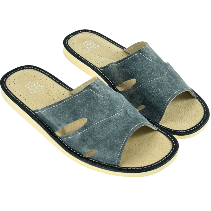 Kapcie męskie skórzane wygodne Kapcie męskie domowe