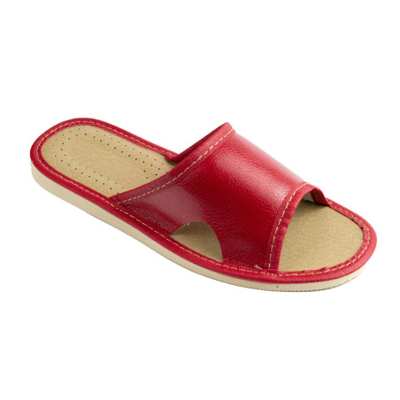 Wycięte na bokach, wygodne pantofle domowe na haluksy - numer 061