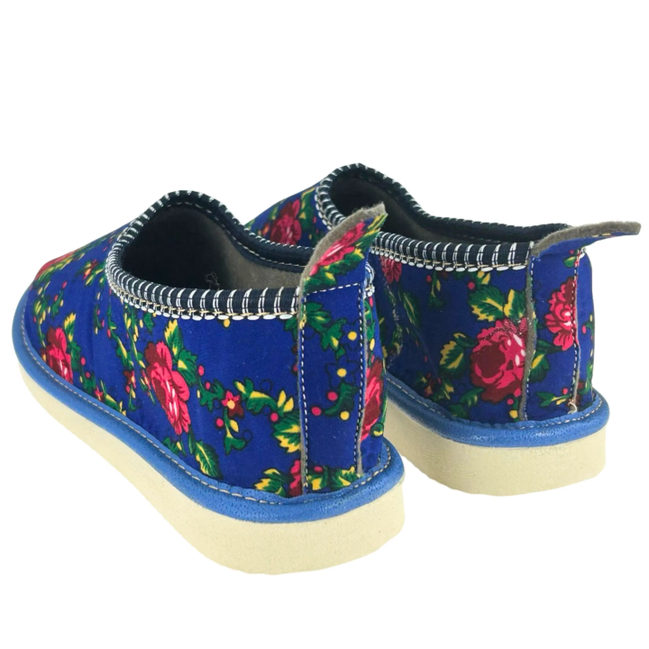 Kapcie z piętką Wygodne Buty we wzory Góralskie