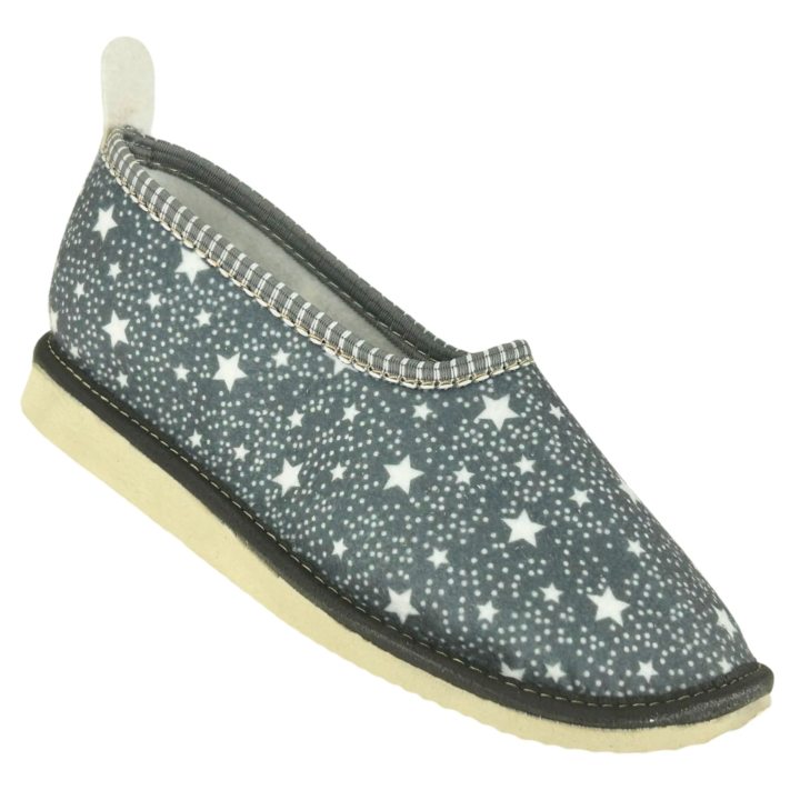 Bambosze filcowe damskie w gwiazdki domowe kapcie damskie
