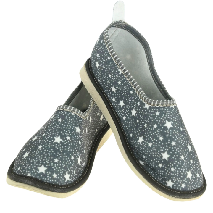 Bambosze filcowe damskie w gwiazdki domowe kapcie damskie