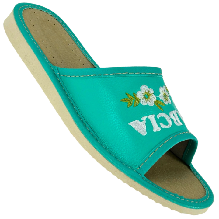 Kapcie damskie z napisem Super Babcia, prezent na Dzień Babci