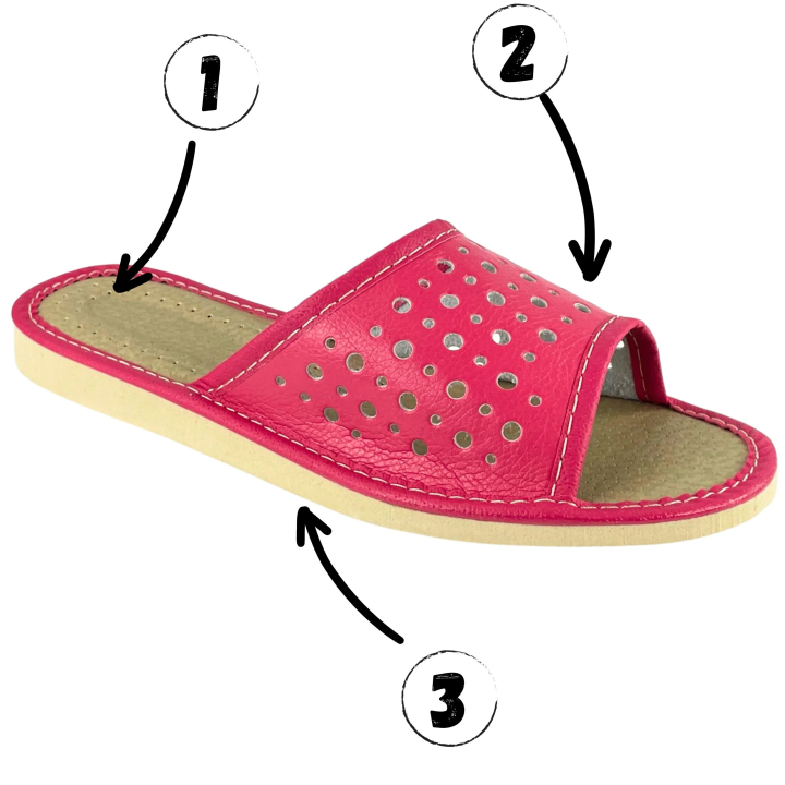 Różowe tanie pantofle domowe, wygodne kapcie damskie