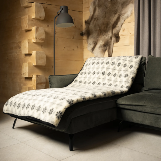 Ciepły koc, narzuta góralska w regionalne wzory, koc w gwiazdki