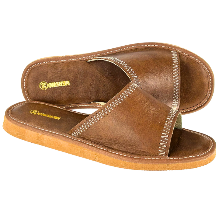 Kapcie Damskie Skórzane Wygodne Laczki Domowe Pantofle Domowe Lekkie