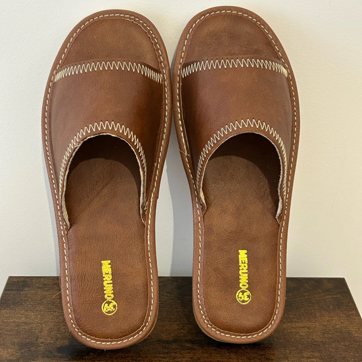 Kapcie Damskie Skórzane Wygodne Laczki Domowe Pantofle Domowe Lekkie