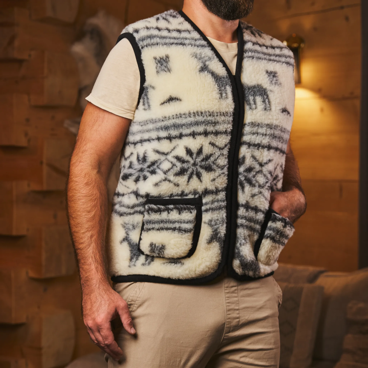 Kamizelka unisex, ciepły bezrękawnik damsko męski