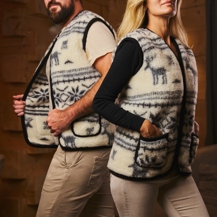 Kamizelka unisex, ciepły bezrękawnik damsko męski