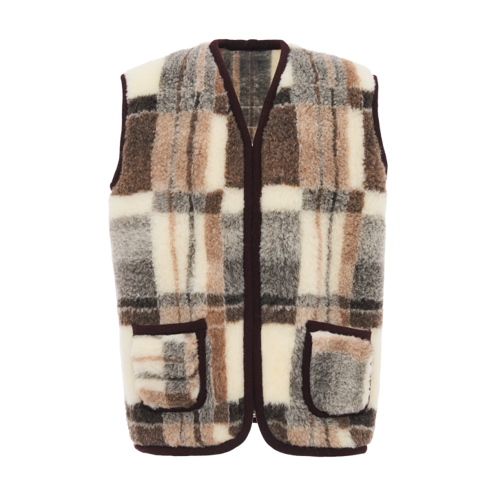 Kamizelka zimowa Ciepły Bezrękawnik Tradycyjny Kożuszek