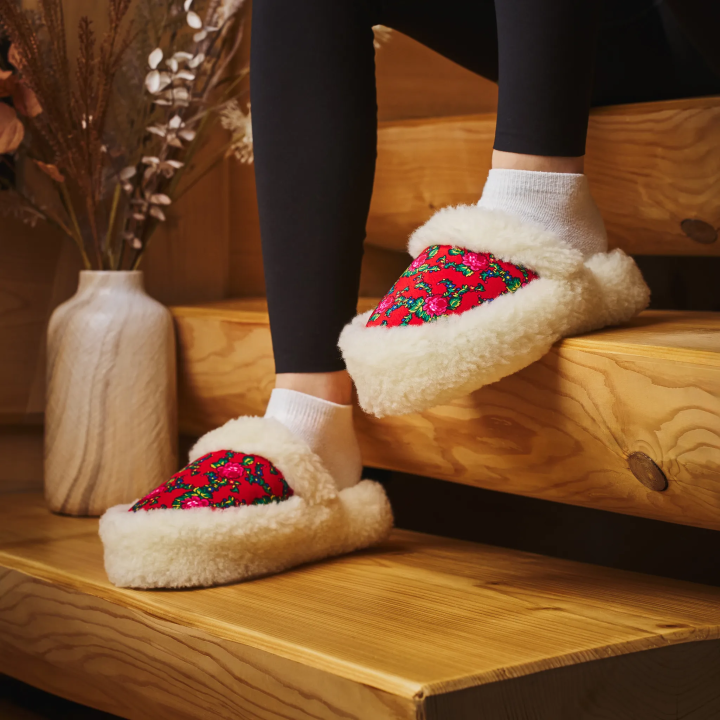 Wsuwki domowe damskie Ciepłe kapciochy domowe - numer 526