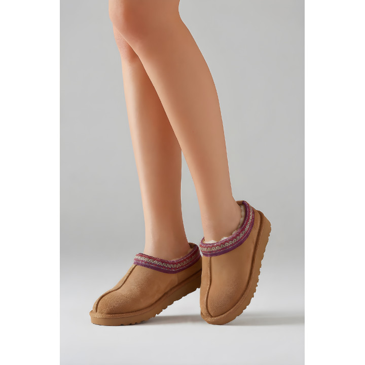 Ciepłe buty damskie Wygodne kapcie domowe