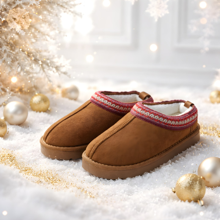 Ciepłe buty damskie Wygodne kapcie domowe