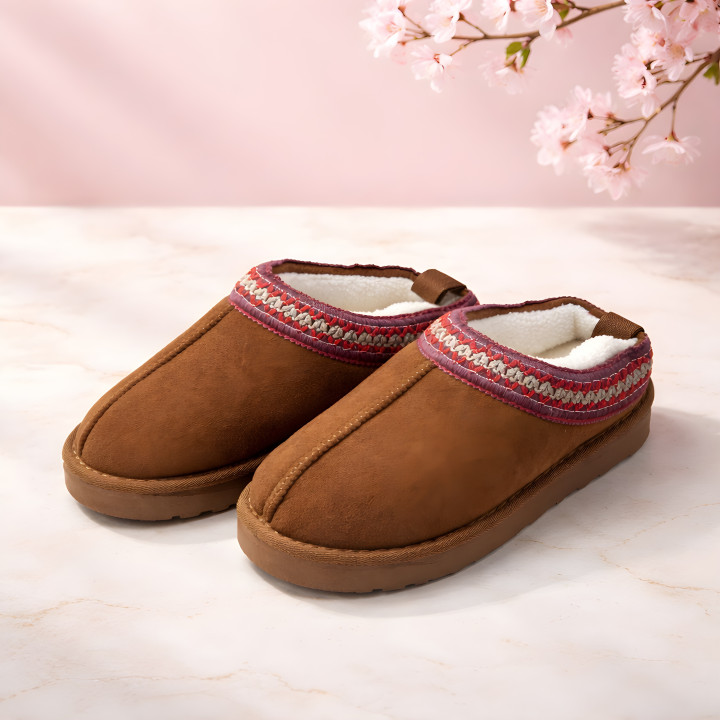 Ciepłe buty damskie Wygodne kapcie domowe