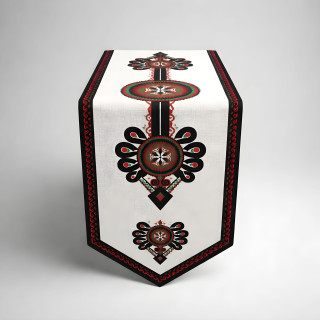 Dekoracyjny bieżnik góralski, bieżnik w parzenicę