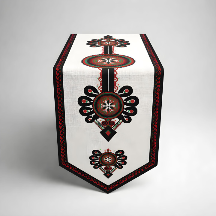 Dekoracyjny bieżnik góralski, bieżnik w parzenicę