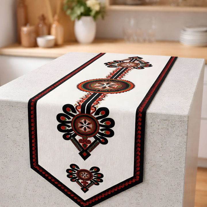 Dekoracyjny bieżnik góralski, bieżnik w parzenicę