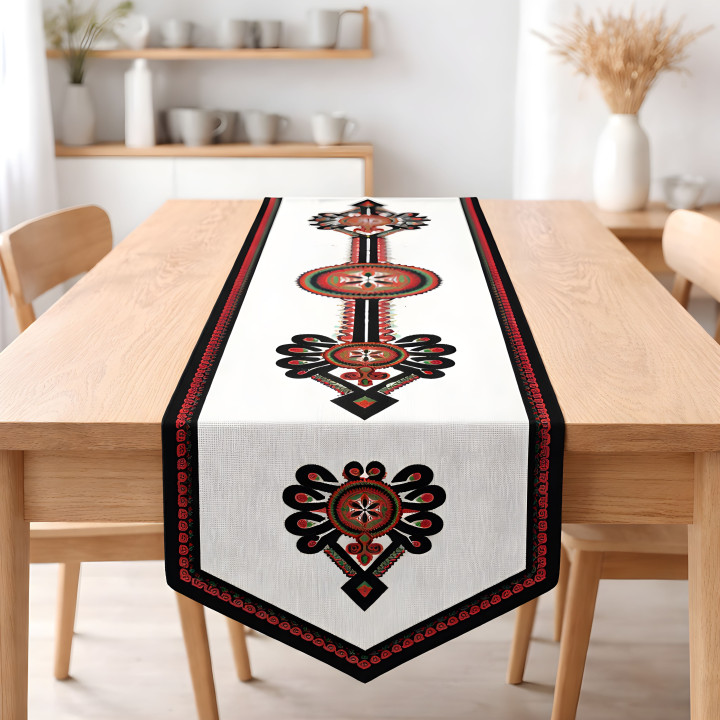 Dekoracyjny bieżnik góralski, bieżnik w parzenicę