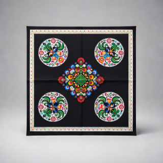 Serweta czarna, Serweta styl łowicki