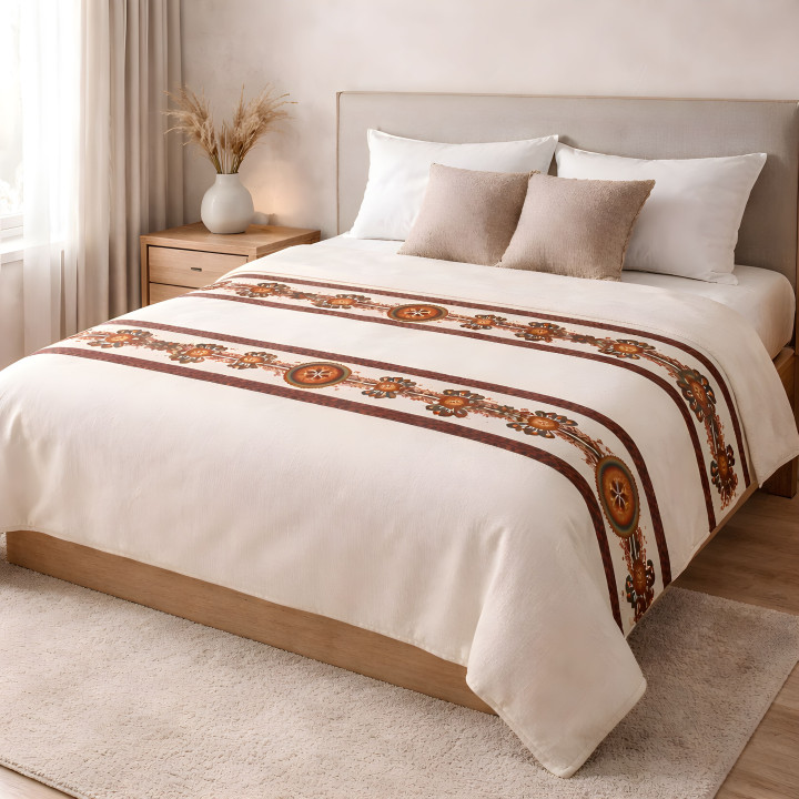 Kołdra ozdobna całoroczna, Kołdra z motywem parzenicy