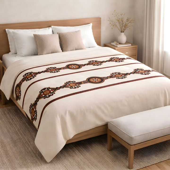 Kołdra ozdobna całoroczna, Kołdra z motywem parzenicy