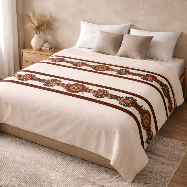 Kołdra ozdobna całoroczna, Kołdra z motywem parzenicy