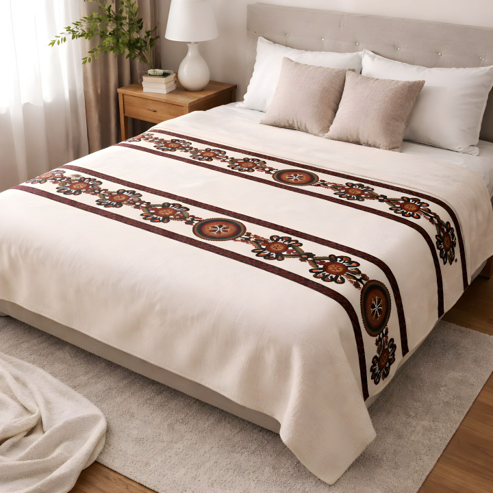 Kołdra ozdobna całoroczna, Kołdra z motywem parzenicy