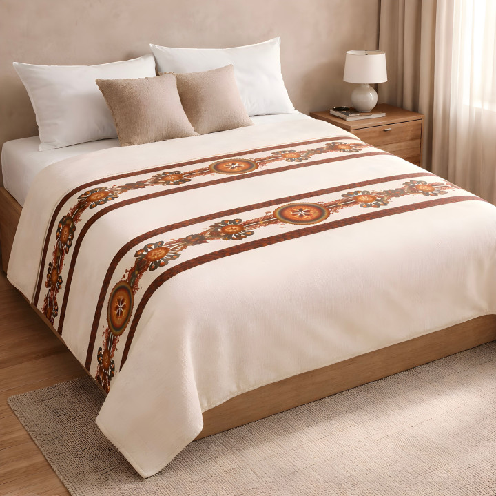 Kołdra ozdobna całoroczna, Kołdra z motywem parzenicy