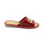 Czerwone pantofle damskie z napisem "Super Mama" - numer 086