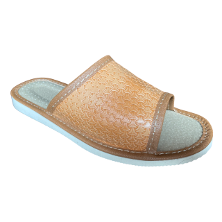 Pantofle damskie odkryte, domowe ciapy damskie, wygodne laczki