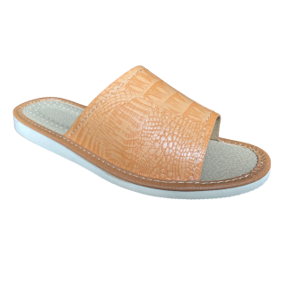 Kapcie damskie z wzorem aligatora, wygodne lacie domowe