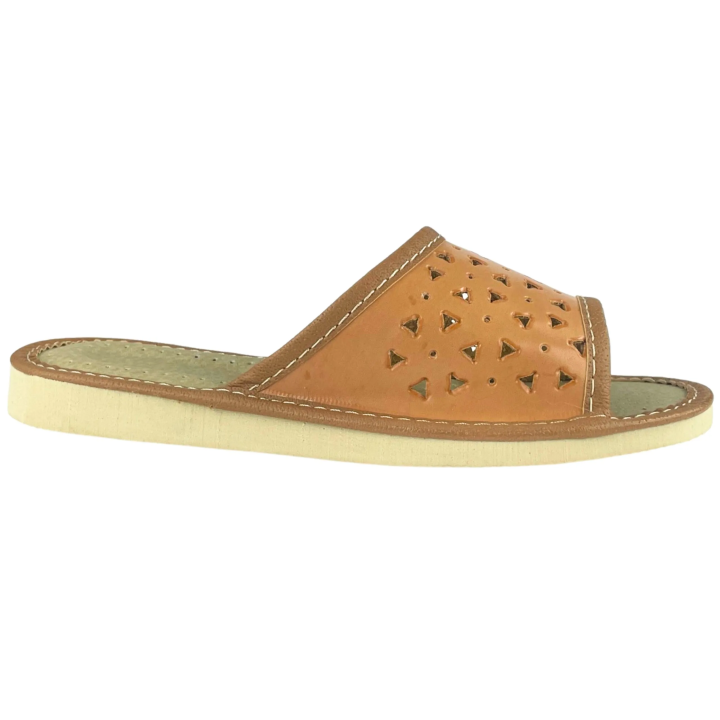 Ażurowe pantofle domowe damskie, lekkie klapki domowe - numer 223